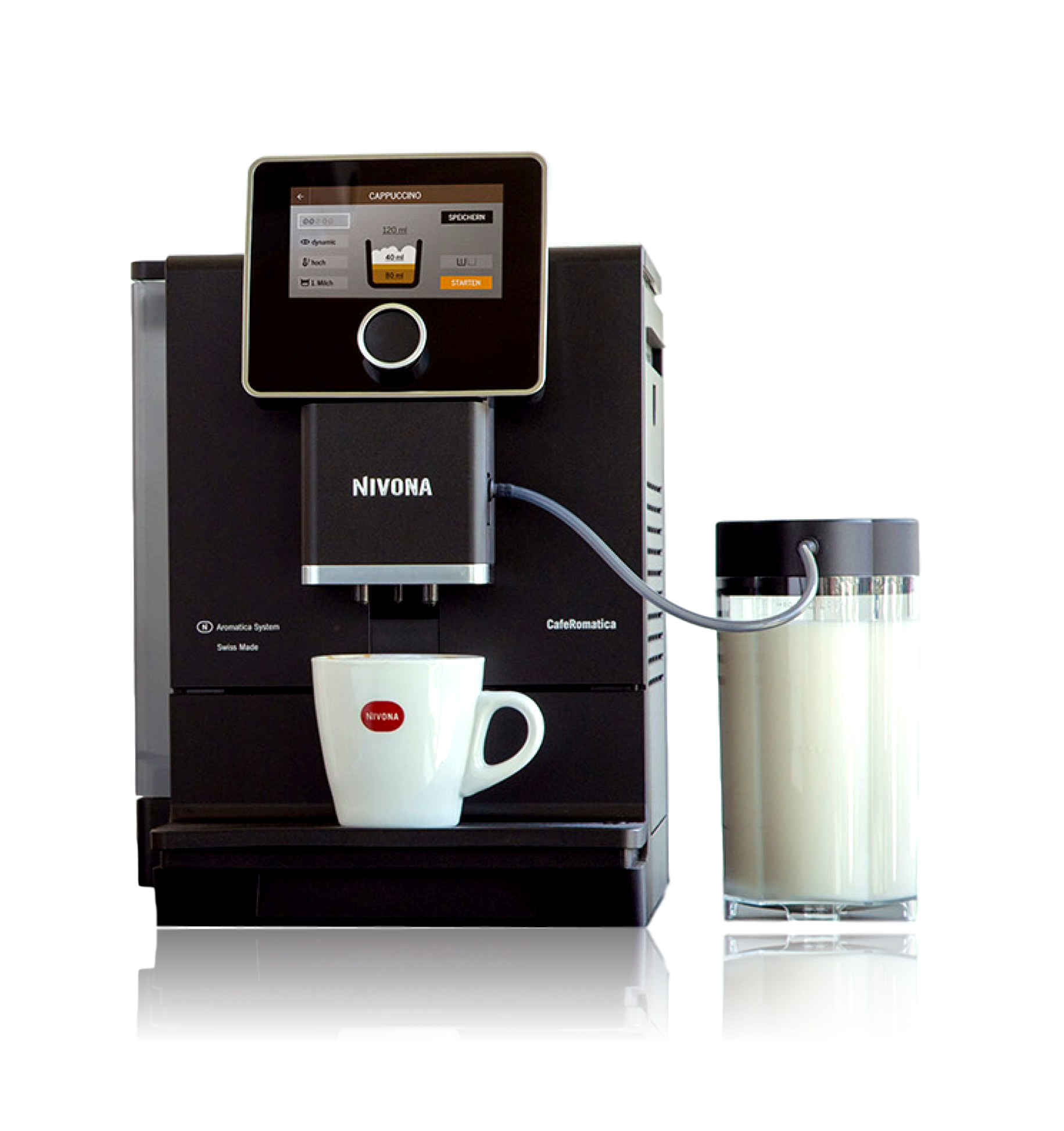 Nivona Cafe Romatica 960 - Kaffeevollautomat Schwarz/Chrom