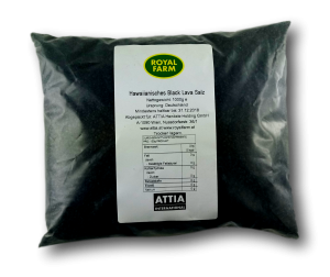 Hawaiianisches BLACK Lava Meersalz 1kg