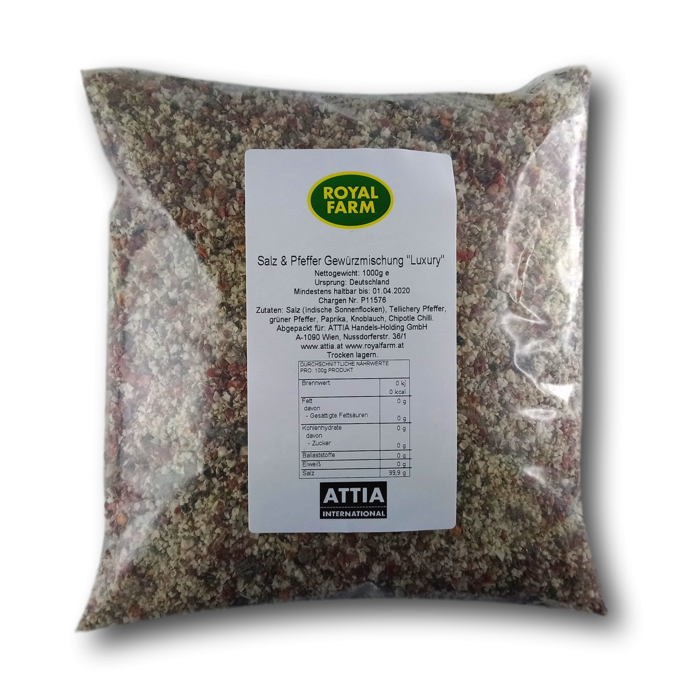 Salz & Pfeffer Gewürzmischung "Luxury" 1kg
