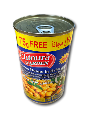 Kichererbsen ganz (gekocht) (400g+75g) 475g Chtoura G.