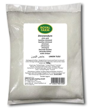 Zitronensäure 500g Royal Farm