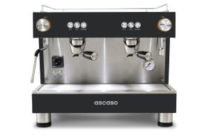 BAR 2-Gruppig (56cm) Black & Inox Fix-Arm Ascaso