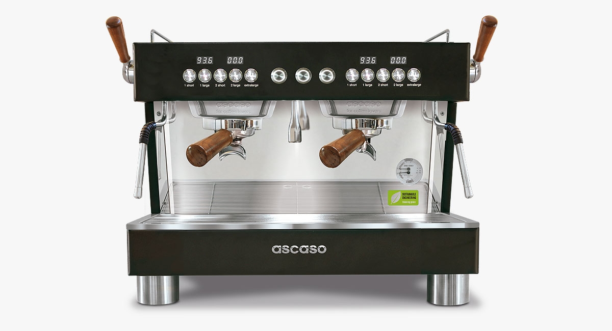 BARISTA T Plus 2-Gruppig Compact Black & Wood