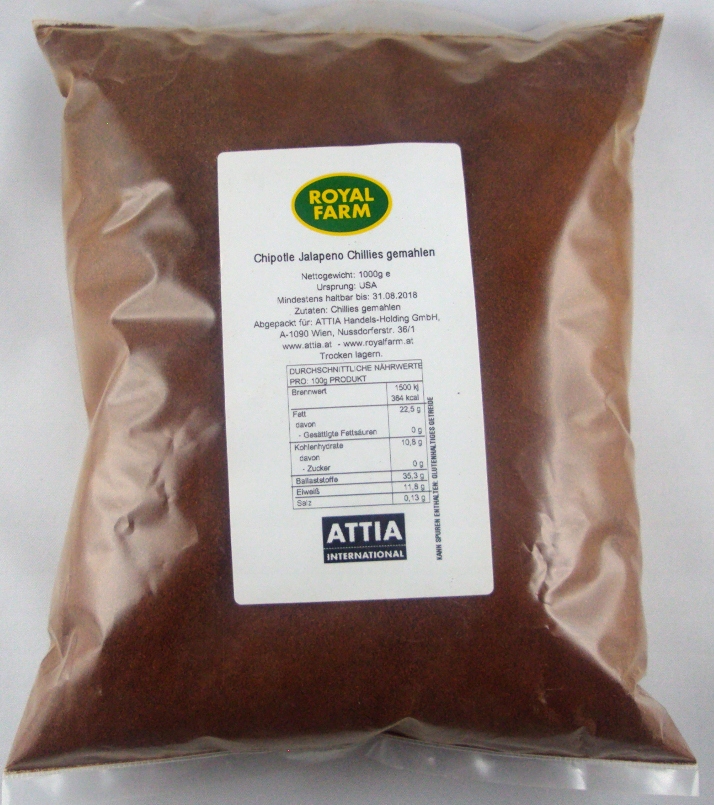 Chipotle Jalapeno Chillies gemahlen 1kg