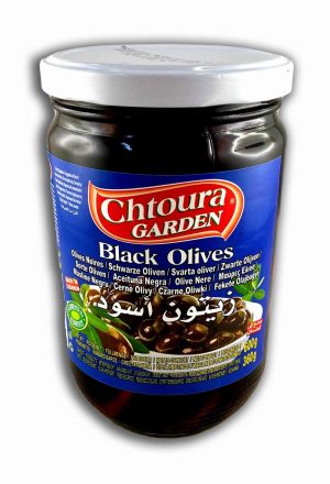 Oliven Schwarz 600g (360g) Chtoura Garden