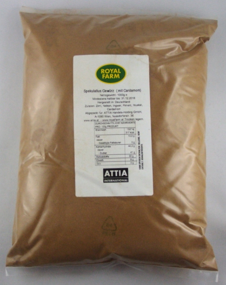 Spekulatius Gewürz (mit Cardamom) 1kg