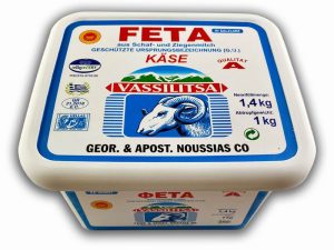 Feta Käse in Lake geschnitten 1kg Vassilitsa