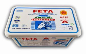 Feta Käse in Lake geschnitten 2kg Vassilitsa