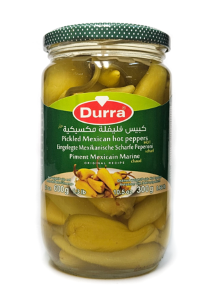 Pfefferoni Grün MEXICAN eingelegt 600g (300g) Durra