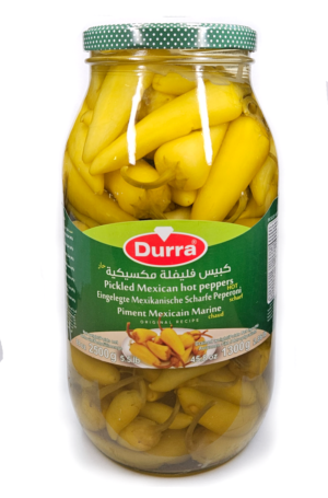 Pfefferoni Grün MEXICAN eingelegt 2500g (1300g) Durra
