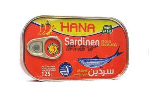 Sardinen in Öl SCHARF 125g (ROT) HANA
