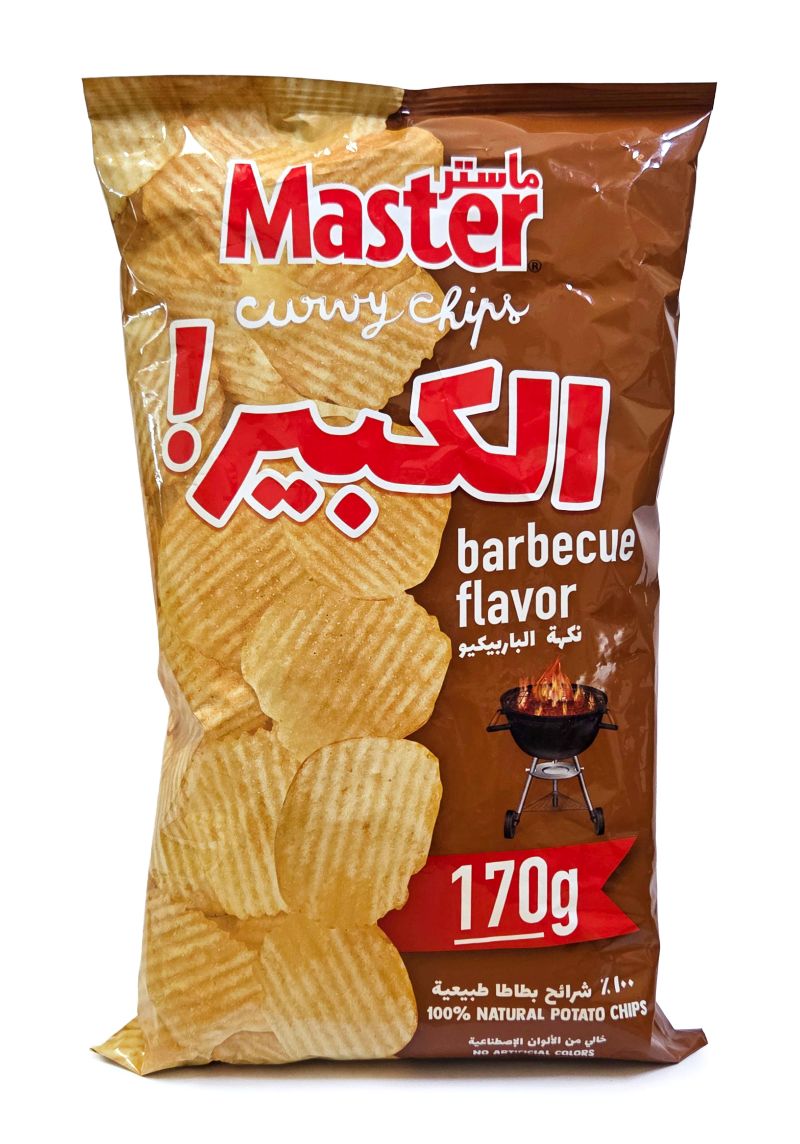 Chips AL KABIR BARBECUE Curvy 170g MASTER
