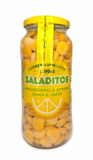 Lupines (Termis) CUMIN & LEMON 600g (380g) Glas, Saladitos